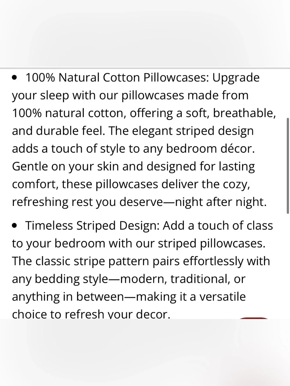 Striped Pillowcases 100% Natural Cotton (2-Pack) YELLOW & WHITE